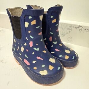 Jan & Jul Rubber Rain Boots • Size 4 • Waterproof • Terrazo
